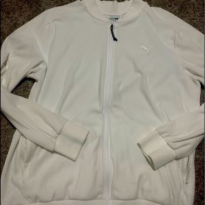 XL White Puma Zip Up